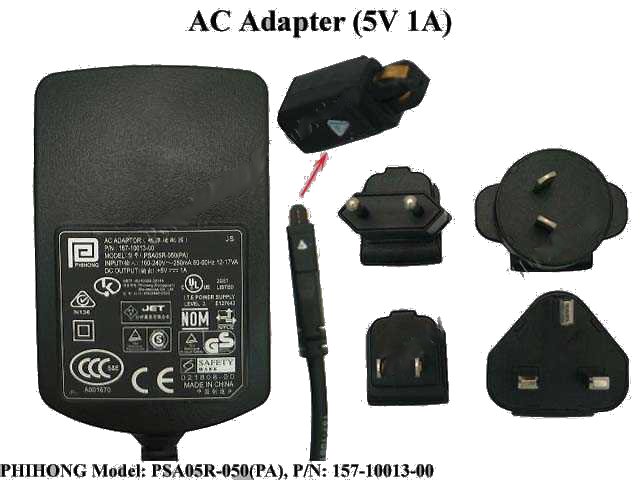 International AC adapter for the Palm TX, T5, Lifedrive, E2, Tre - Click Image to Close