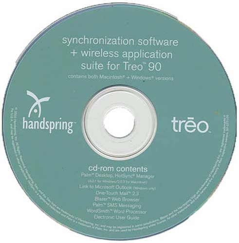 Handspring Treo 90 Install Disk - Click Image to Close