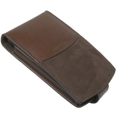 RhinoSkin Leather Flip Case for Palm V and m500 series (Brown) - Click Image to Close