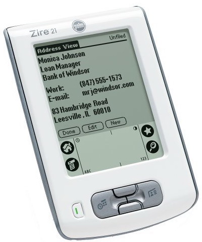 Palm Zire 21 - Palm OS 5.2.1 126 MHz - Click Image to Close