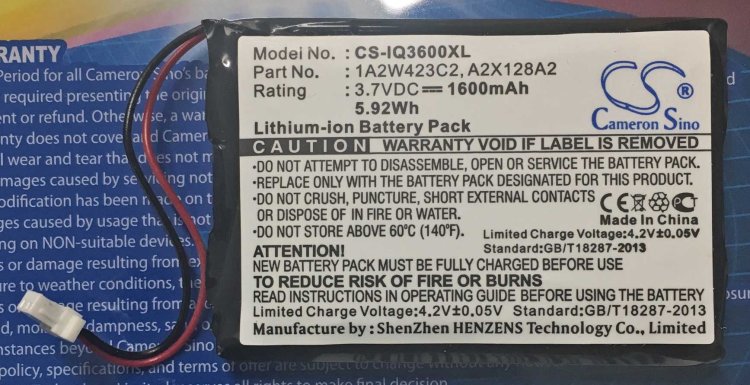 (image for) Garmin Ique 3200/3600 Battery
