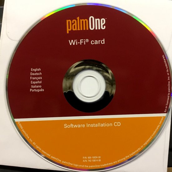 Palm P10952U SDIO Wi-Fi/WIFI Card Install CD - Click Image to Close