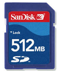 512MB SD Memory Card - Click Image to Close